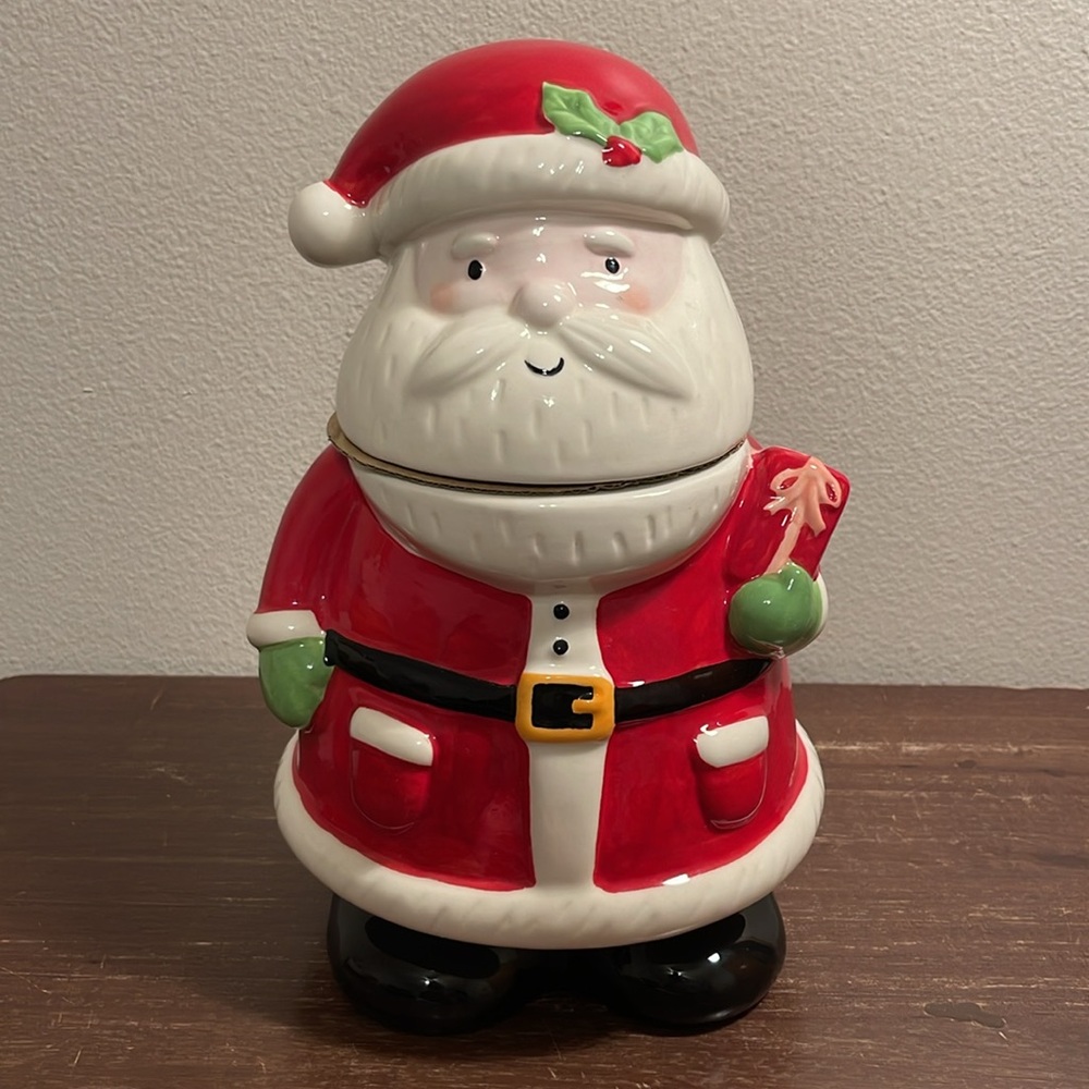 Holiday Time Christmas Santa Cookie Jar